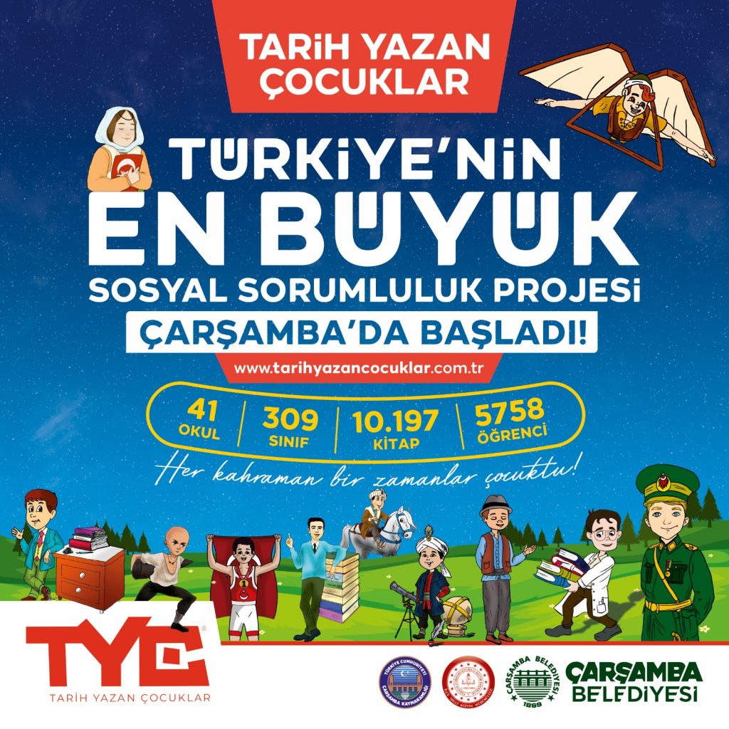 CARSAMBA BELEDIYESI TARIH YAZAN COCUKLAR PROJESI