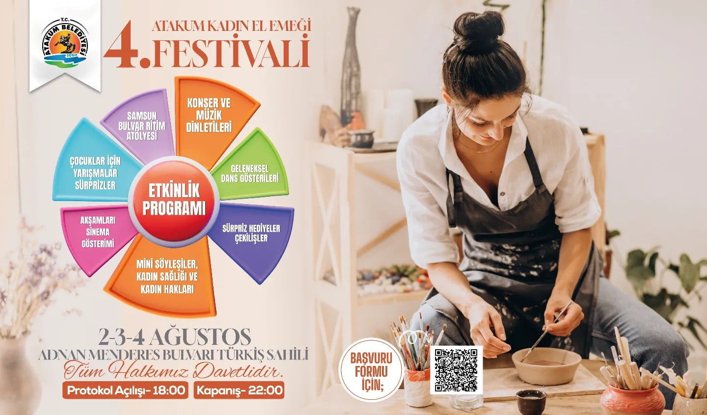 4. KADIN EL EMEGI FESTIVALI ATAKUM SAHILINDE BASLIYOR
