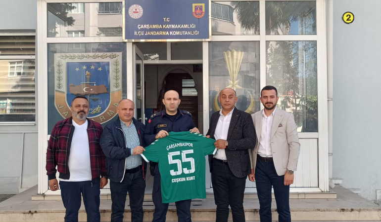 ÇARŞAMBASPOR’DAN JANDARMA KOMUTANI KURT’A ZİYARET 3 ÇARŞAMBASPOR’DAN JANDARMA KOMUTANI KURT’A ZİYARET